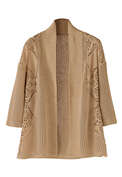 Lace-detail cardi, Sand, webstill