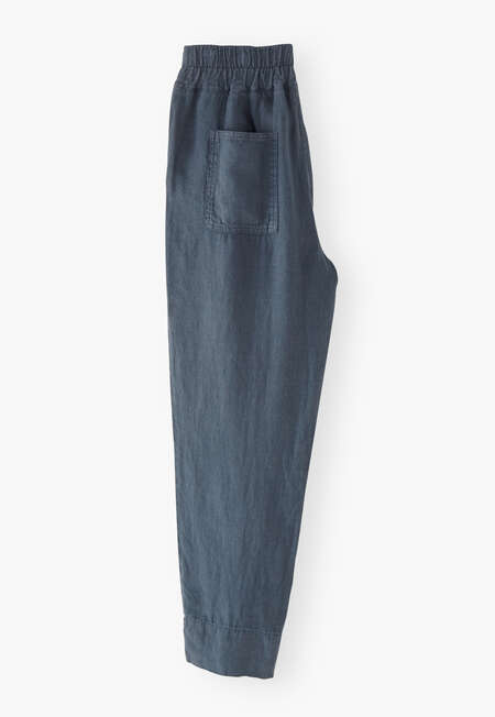 Tapered trousers, Washed ink, completeTheLook