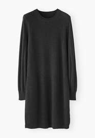Knitted dress, Charcoal, webstill
