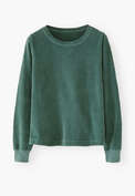 Velour top, Jade, webstill