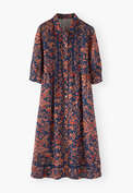 Printed dress, Ink coral, webstill