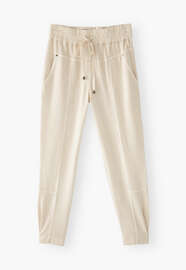 Jersey joggers, Ecru, webstill