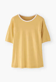 Jersey T-shirt, Warm yellow, webstill