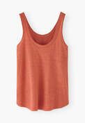Scoop-neck vest, Tomato red, webstill