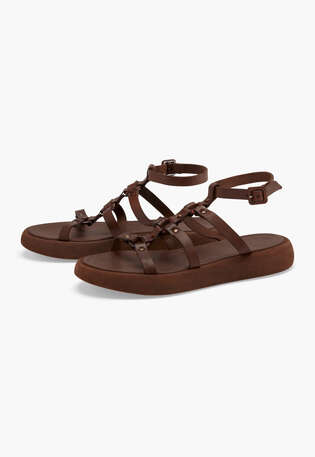 Gladiator sandals, Mahogany, webstill