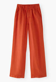 Wide-leg trousers, Vermillion orange, webstill