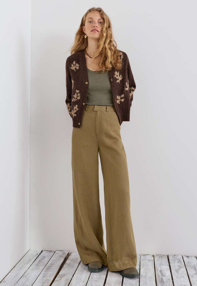 Wide-leg trouser, Olive, completeTheLook