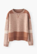 Colour-block sweater, Sandalwood, webstill