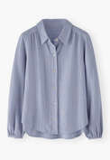 Stripe shirt, Soft cornflower, webstill