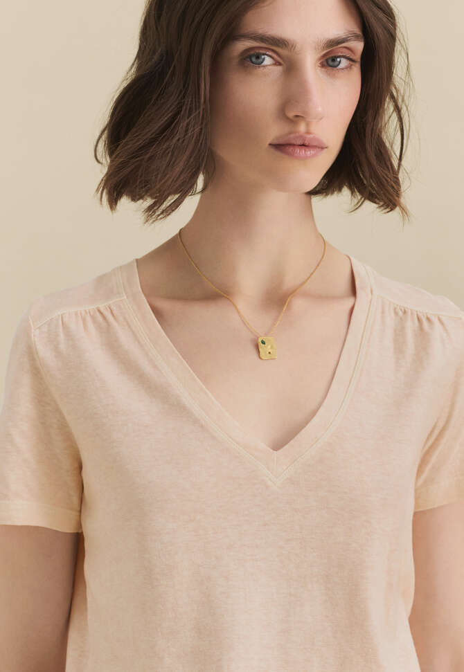 V-neck top, Pale blossom, completeTheLook