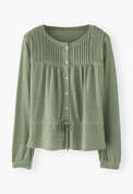 Tie-waist top, Sage, webstill