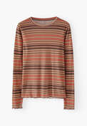 Striped jersey top, Cinnamon spice, webstill
