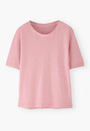 Boxy T-shirt, Pink rose, webstill