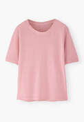 Boxy T-shirt, Pink rose, webstill
