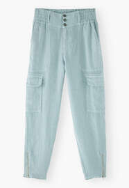 Cargo trousers, Pastel blue, webstill