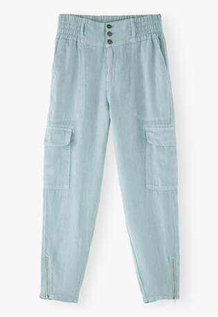Cargo trousers, Pastel blue, webstill