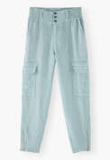 Cargo trousers, Pastel blue, webstill