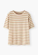 Striped T-shirt, Ecru mint, webstill