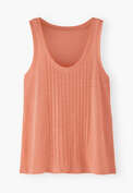 Pintuck vest, Peach pink, webstill