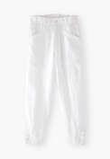 Cropped trousers, White, webstill