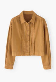 Cropped shirt, Warm tan, webstill