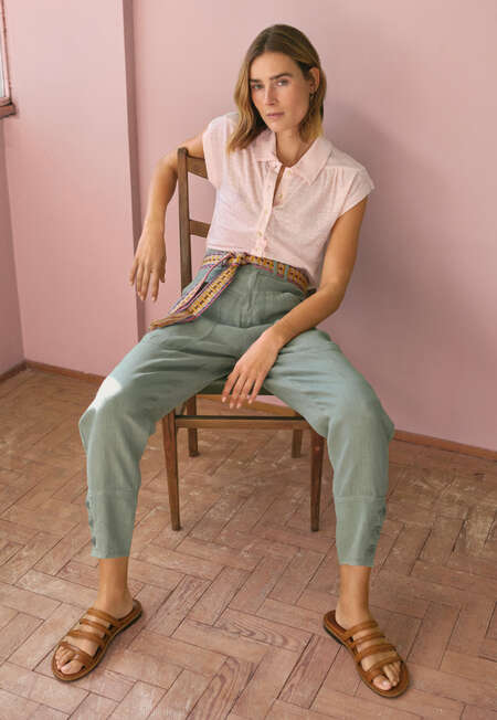 Cropped trousers, Eucalyptus, completeTheLook