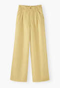 Wide-leg trousers, Soft lemon, webstill