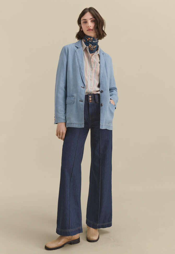 Relaxed blazer, Pale indigo, completeTheLook