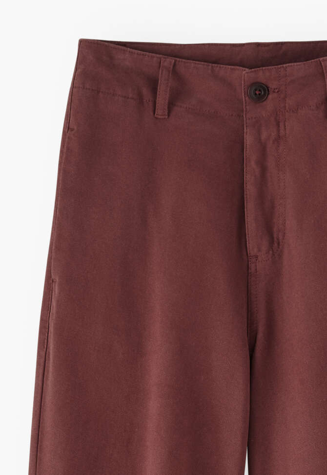 Adjustable-hem trousers, Dusty chilli, completeTheLook