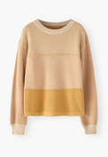 Piqu&eacute; knit sweater, Honey blush, webstill
