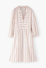 Striped dress, White sunset, webstill
