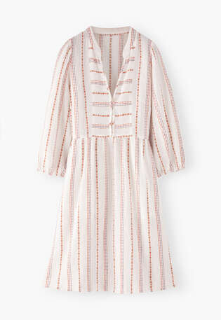 Striped dress, White sunset, webstill