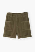 Patch-pocket shorts, Brown cinnamon, webstill