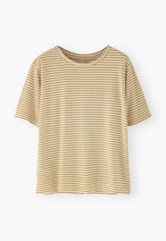 Striped T-shirt, Warm stone, webstill