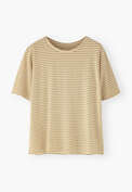 Striped T-shirt, Warm stone, webstill