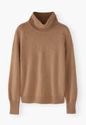 High-neck sweater, Warm tan, webstill