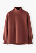 High-neck sweatshirt, Dark berry, webstill