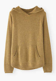 Relaxed hoodie, Dijon marl, webstill