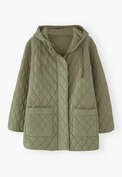 Quilted jacket, Sage, webstill