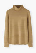 Striped roll neck, Sand rose, webstill