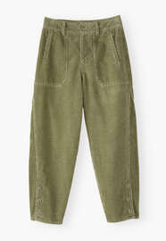 Relaxed carrot-fit cords, Light olive, webstill