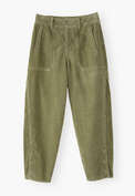 Relaxed carrot-fit cords, Light olive, webstill