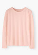 Drop-shoulder top, Pastel pink, webstill