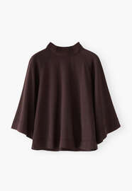 Button-back top, Deep plum, webstill