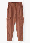 Cargo trousers, Dusty red, webstill