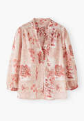Printed blouse, Pink blush, webstill