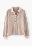 Striped collared top, Blossom, webstill
