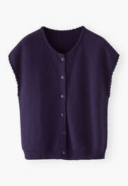 Button-front sweater, Deep indigo, webstill