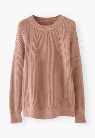 Cable-knit sweater, Soft clay, webstill