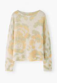 Printed sweater, Buttercup pearl, webstill